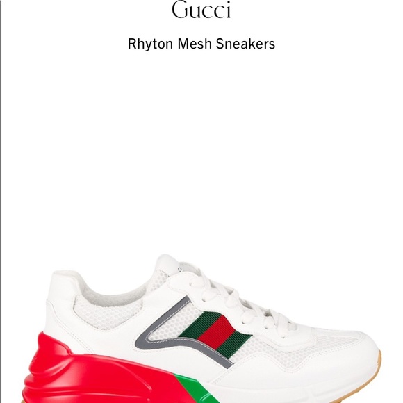 Women's Gucci Rython sneakers 👟 size 8.5 no box - Picture 2 of 4